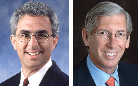 Photo of Jeffrey Lieberman, M.D. and Howard Goldman, M.D., Ph.D.