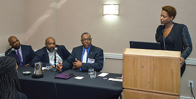 Photo: William Lawson, M.D., Ph.D., Karriem Salaam, M.D., Kenneth Braswell, and Janet Taylor, M.D.