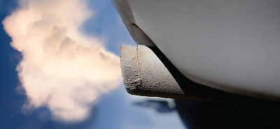 Photo: An automobile tailpipe emitting exhaust