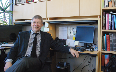 Photo: University of Michigan’s Melvin McInnis, M.D., in his office.