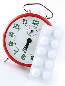 Photo: Clock and Pills