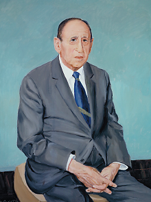 A portrait of Leo Kanner, M.D., by Nicholas Pavloff. Oil on canvas.