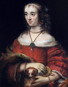 Photo: Rembrandt’s “Portrait of a Lady With a Lap Dog” (1665)