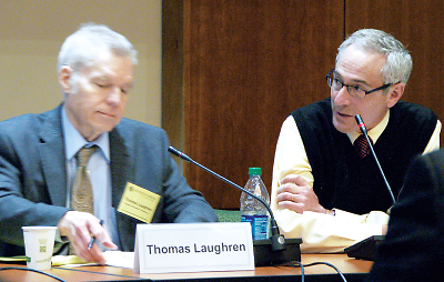 Photo: Thomas Laughren, M.D. (left), and Thomas Insel, M.D.