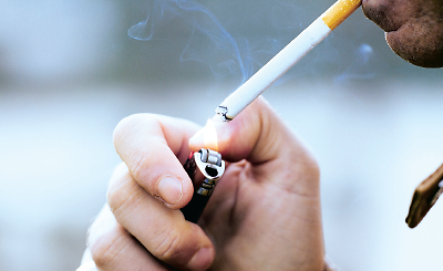 Photo: smoking cigarette