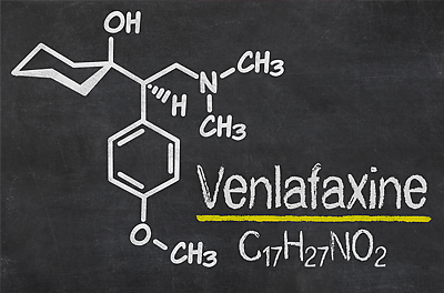 Photo: Drawing of venlafaxine molecule