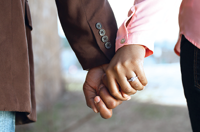 Photo: Couple holding hands