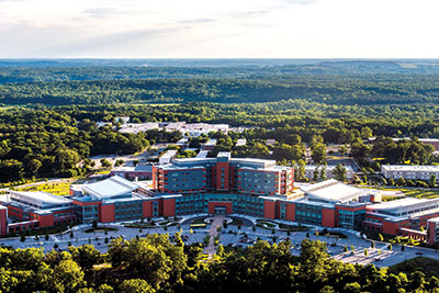 Aerial photo of the Alexander Augusta Medical Center