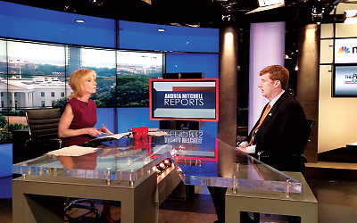 Photo: Patrick Kennedy with Andrea Mitchell.