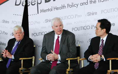 Photo: James H. Scully Jr., M.D., Rep. Jim McDermott (left) and Philip Wang, M.D.,
