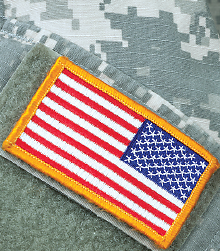 Photo: American flag patch