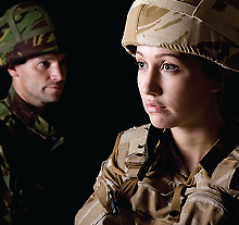 Photo: Female soldier