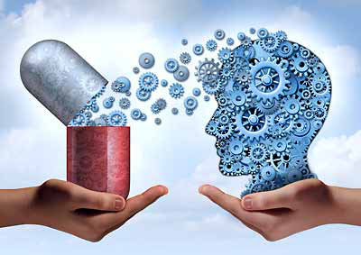 Photo: Medicine going to brain