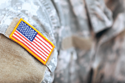 Photo: Army uniform American flag