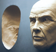 Photo: Face sculpture