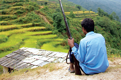 Photo: Former child soldier in Nepal.