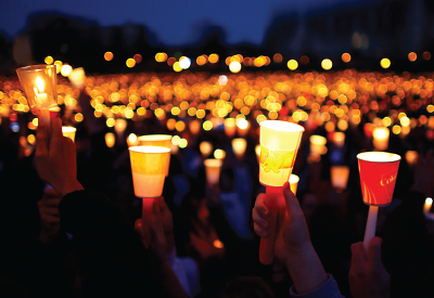 Photo: Candlelight vigil