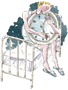 Illustration: Person holding clock