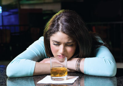 Photo: Woman with drink