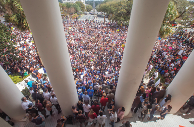 Photo: Marjory Stoneman Douglas High School rally to vote out corrupt NRA puppet legislature.  