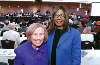 Photo: Carolyn Robinowitz, M.D. (left), and Patrice Harris, M.D.