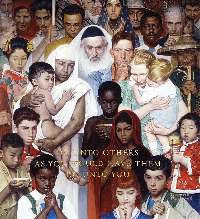 Art: “The Golden Rule” by Norman Rockwell