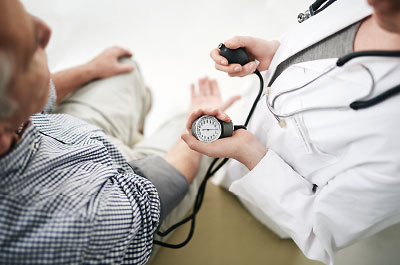 Photo: measuring blood pressure