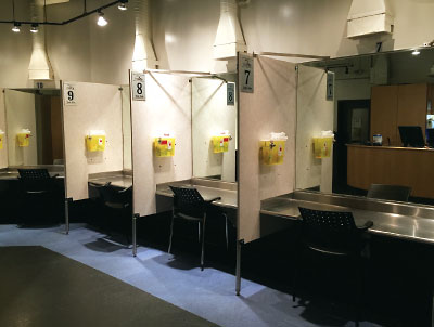 Photo: Injection booths