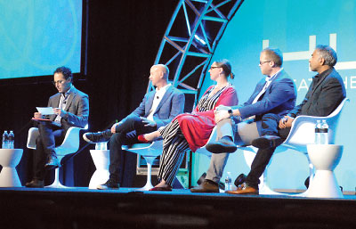 Photo: panelists discuss the rise of digital therapeutics