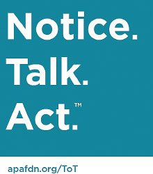 Logo: NOTICE. TALK. ACT.