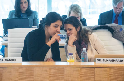 Photo: Tanuja Gandhi, M.D. and Rana Elmaghraby, M.D.