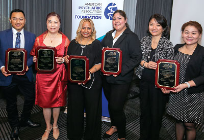 Photo: The winners of the 2019 APA Foundation’s Awards for Advancing Minority Mental Health
