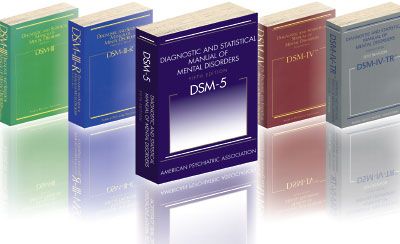 Photo: APA’s Diagnostic and Statistical Manual of Mental Disorders editions