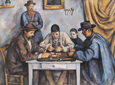 Painting: “The Card Players” by Paul Cézanne, 1890-1892.