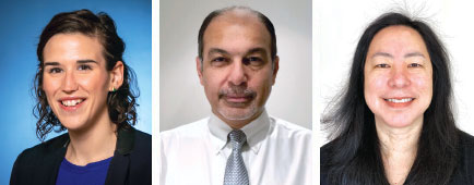 Photo, left to right: Jacqueline Posada, M.D., Ahmed Sherif Abdel Meguid, M.D., and Cathy Crone, M.D.