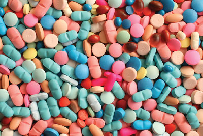 Photo: multicolor pills