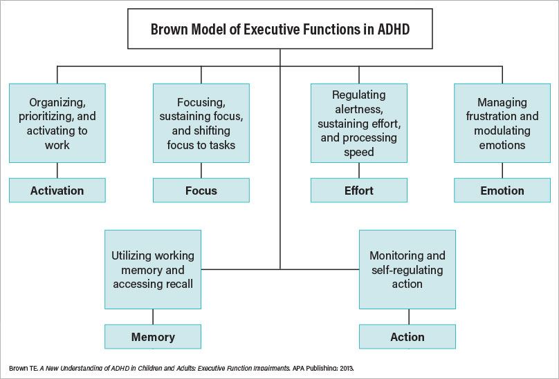 Figure 1: Brown Model of Executive Functions in ADHD