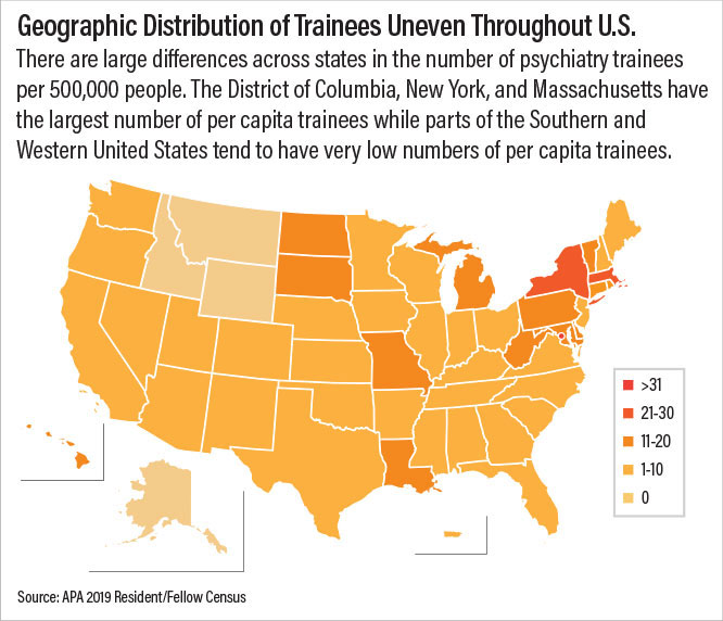 Graphic: Geographic distribution of Trainees