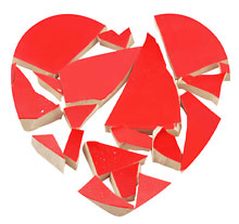 Graphic: "broken" heart