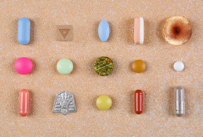 Photo: different psychedelic drugs