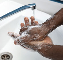 Photo: washing hands