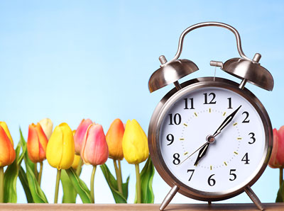 Photo: flowers and allarm clock