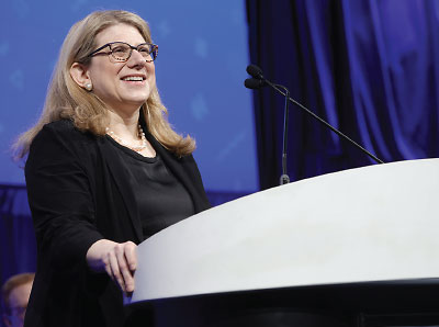Graphic: Rebecca Brendel, M.D., J.D., speaks at the APA’s Annual Meeting