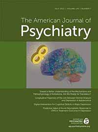 Cover of The American Journal of Psychiatry