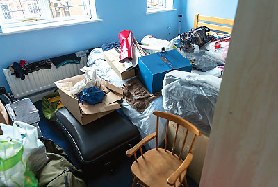 Photo: cluttered room