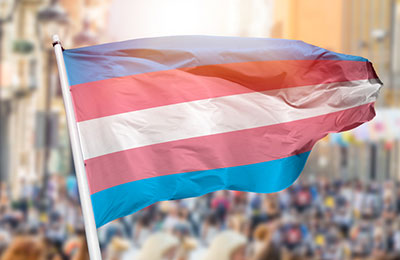 Photo: transgender flag