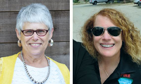 Photo: (Left to right) Robin Cooper, M.D., Riva Duncan
